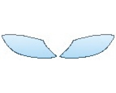 PAINT PROTECTION KIT - 2017 MERCEDES S-CLASS SEDAN S550 4MATIC SPORT HEADLIGHTS - PRECUT PPF CLEAR BRA WRAP