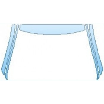 PAINT PROTECTION KIT - 2017 MERCEDES S-CLASS SEDAN S550 4MATIC SPORT ROOF A-PILLARS - PRECUT PPF CLEAR BRA WRAP