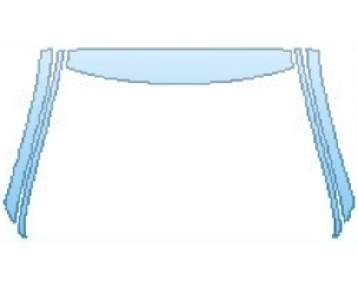 PAINT PROTECTION KIT - 2017 MERCEDES S-CLASS SEDAN S550 4MATIC SPORT ROOF A-PILLARS - PRECUT PPF CLEAR BRA WRAP