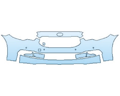 PAINT PROTECTION KIT - 2017 KIA K900 V8 LUXURY BUMPER WITH SENSORS (3 PIECE) - PRECUT PPF CLEAR BRA WRAP