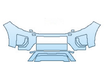 PAINT PROTECTION KIT - 2017 LAND ROVER RANGE ROVER EVOQUE 5DR HSE DYNAMIC BUMPER WITH WASHERS - PRECUT PPF CLEAR BRA WRAP