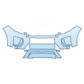 PAINT PROTECTION KIT - 2017 LAND ROVER RANGE ROVER EVOQUE 5DR HSE DYNAMIC BUMPER WITH WASHERS AND SENSORS - PRECUT PPF CLEAR BRA WRAP