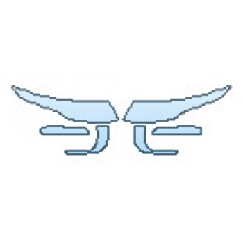 PAINT PROTECTION KIT - 2017 LAND ROVER RANGE ROVER EVOQUE 5DR HSE DYNAMIC HEADLIGHTS FOG LIGHTS - PRECUT PPF CLEAR BRA WRAP