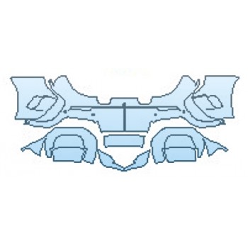 PAINT PROTECTION KIT - 2017 MCLAREN 675LT SPIDER REAR BUMPER AND DIFFUSER WITH SENSORS - PRECUT PPF CLEAR BRA WRAP