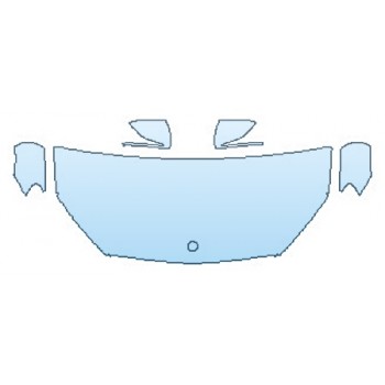 PAINT PROTECTION KIT - 2017 MERCEDES GLC-CLASS SUV GLC300 BASE HOOD (30 INCH WRAPPED EDGES) FENDERS MIRRORS - PRECUT PPF CLEAR BRA WRAP