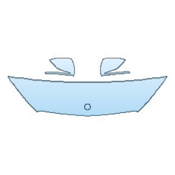 PAINT PROTECTION KIT - 2017 MERCEDES GLC-CLASS SUV GLC300 BASE HOOD (18 INCH) MIRRORS - PRECUT PPF CLEAR BRA WRAP