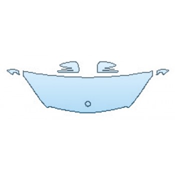 PAINT PROTECTION KIT - 2017 MERCEDES GLE-CLASS SUV GLE63 AMG S HOOD (24 INCH) FENDERS MIRRORS - PRECUT PPF CLEAR BRA WRAP