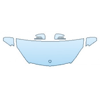 PAINT PROTECTION KIT - 2017 MERCEDES GLE-CLASS SUV GLE350 BASE HOOD (30 INCH) FENDERS MIRRORS - PRECUT PPF CLEAR BRA WRAP