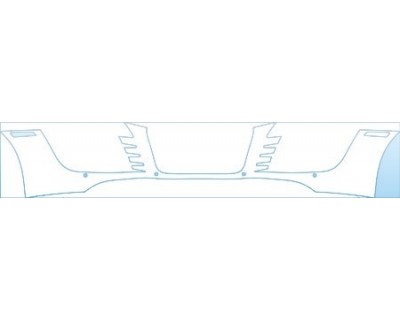 PAINT PROTECTION KIT - 2008 AUDI R8 BASE BUMPER(WITH SENSORS) KIT - PRECUT PPF CLEAR BRA WRAP