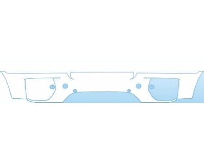 PAINT PROTECTION KIT - 2008 BMW X6 XDRIVE48I BUMPER WITH SENSORS KIT - PRECUT PPF CLEAR BRA WRAP