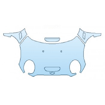 PAINT PROTECTION KIT - 2017 MINI COOPER CLUBMAN S ALL4 FULL HOOD(WRAPPED EDGES) FENDERS - PRECUT PPF CLEAR BRA WRAP