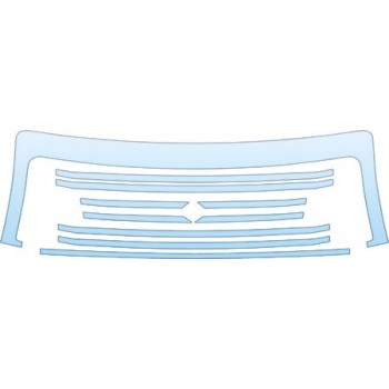 PAINT PROTECTION KIT - 2012 FORD F-150 LARIAT-LIMITED  GRILLE KIT - PRECUT PPF CLEAR BRA WRAP