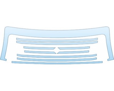PAINT PROTECTION KIT - 2011 FORD F-150 LARIAT-LIMITED  GRILLE KIT - PRECUT PPF CLEAR BRA WRAP