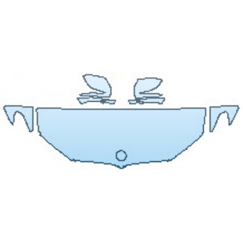 PAINT PROTECTION KIT - 2017 BMW 5 SERIES 530I SDRIVE SEDAN BASE HOOD (24 INCH WRAPPED EDGES ) FENDERS MIRRORS - PRECUT PPF CLEAR BRA WRAP