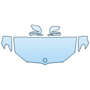 PAINT PROTECTION KIT - 2017 BMW 5 SERIES 530I SDRIVE SEDAN M SPORT HOOD(30 INCH WRAPPED EDGES) FENDERS MIRRORS - PRECUT PPF CLEAR BRA WRAP