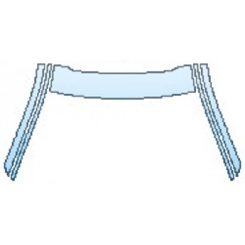 PAINT PROTECTION KIT - 2017 BMW 5 SERIES 540I XDRIVE SEDAN M SPORT ROOF A-PILLARS - PRECUT PPF CLEAR BRA WRAP