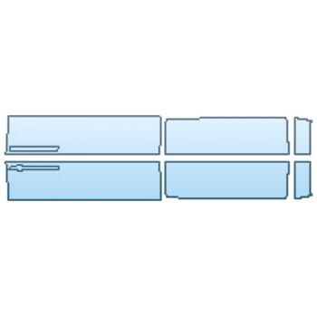 2022 FORD F-250/350 SUPER DUTY KING RANCH Doors With Powerstroke Emblem (Crew Cab) - PRECUT PPF CLEAR BRA WRAP