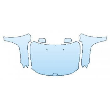 PAINT PROTECTION KIT - 2017 JEEP GRAND CHEROKEE LIMITED 75TH ANNIVERSARY EDITION FULL HOOD (WRAPPED EDGES) FENDERS MIRRORS - PRECUT PPF CLEAR BRA WRAP