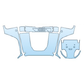 PAINT PROTECTION KIT - 2017 JEEP WRANGLER CHIEF FULL HOOD (WRAPPED EDGES) - PRECUT PPF CLEAR BRA WRAP