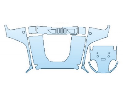 PAINT PROTECTION KIT - 2017 JEEP WRANGLER CHIEF FULL HOOD (WRAPPED EDGES) - PRECUT PPF CLEAR BRA WRAP