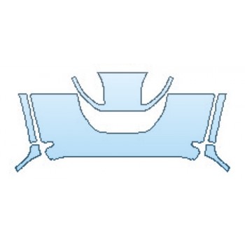 PAINT PROTECTION KIT - 2017 JEEP WRANGLER CHIEF HOOD (24 INCH WRAPPED EDGES ) - PRECUT PPF CLEAR BRA WRAP