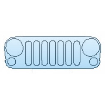 Precut PPF Kit – Clear Bra Paint Protection Film PAINT PROTECTION KIT - 2017 JEEP WRANGLER FREEDOM EDITION GRILLE - PRECUT PPF CLEAR BRA WRAP