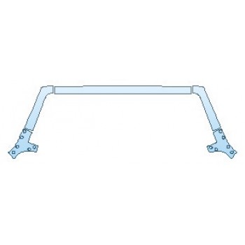 PAINT PROTECTION KIT - 2017 JEEP WRANGLER FREEDOM EDITION ROOF A-PILLARS - PRECUT PPF CLEAR BRA WRAP