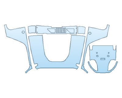 PAINT PROTECTION KIT - 2017 JEEP WRANGLER RUBICON HARD ROCK FULL HOOD - PRECUT PPF CLEAR BRA WRAP
