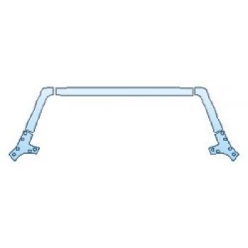 PAINT PROTECTION KIT - 2017 JEEP WRANGLER RUBICON RECON ROOF A-PILLARS - PRECUT PPF CLEAR BRA WRAP