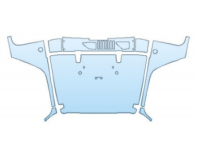 PAINT PROTECTION KIT - 2017 JEEP WRANGLER SAHARA FULL HOOD (WRAPPED EDGES) - PRECUT PPF CLEAR BRA WRAP