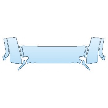 PAINT PROTECTION KIT - 2017 JEEP WRANGLER SAHARA HOOD (WRAPPED EDGES) PAINTED FENDERS - PRECUT PPF CLEAR BRA WRAP