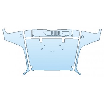 PAINT PROTECTION KIT - 2017 JEEP WRANGLER UNLIMITED BIG BEAR FULL HOOD - PRECUT PPF CLEAR BRA WRAP