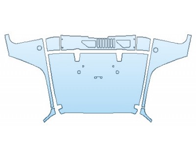 PAINT PROTECTION KIT - 2017 JEEP WRANGLER UNLIMITED BIG BEAR FULL HOOD - PRECUT PPF CLEAR BRA WRAP