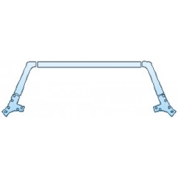 PAINT PROTECTION KIT - 2017 JEEP WRANGLER UNLIMITED BIG BEAR ROOF A-PILLARS - PRECUT PPF CLEAR BRA WRAP