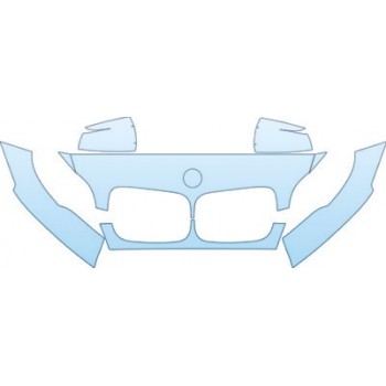 2008 BMW X6 XDRIVE48I  Hood Fender Mirror Kit - PRECUT PPF CLEAR BRA WRAP