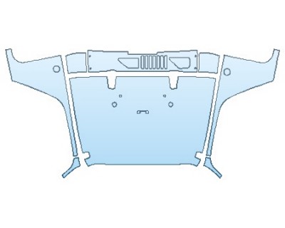 PAINT PROTECTION KIT - 2017 JEEP WRANGLER UNLIMITED RUBICON FULL HOOD - PRECUT PPF CLEAR BRA WRAP