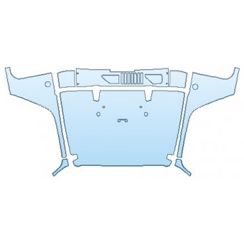 PAINT PROTECTION KIT - 2017 JEEP WRANGLER UNLIMITED RUBICON FULL HOOD (WRAPPED EDGES) - PRECUT PPF CLEAR BRA WRAP