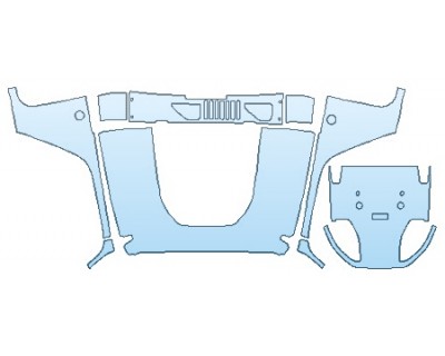 PAINT PROTECTION KIT - 2017 JEEP WRANGLER UNLIMITED RUBICON RECON FULL HOOD (WRAPPED EDGES) - PRECUT PPF CLEAR BRA WRAP
