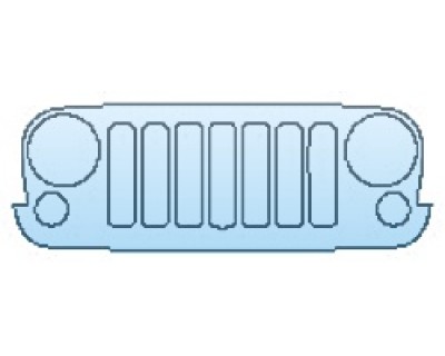 PAINT PROTECTION KIT - 2017 JEEP WRANGLER UNLIMITED RUBICON RECON GRILLE - PRECUT PPF CLEAR BRA WRAP