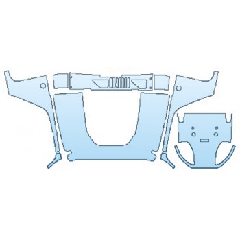 PAINT PROTECTION KIT - 2017 JEEP WRANGLER UNLIMITED SMOKY MOUNTAIN FULL HOOD (WRAPPED EDGES) - PRECUT PPF CLEAR BRA WRAP