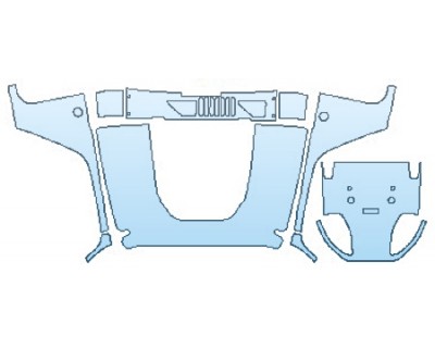 Precut PPF Kit – Clear Bra Paint Protection Film PAINT PROTECTION KIT - 2017 JEEP WRANGLER UNLIMITED SMOKY MOUNTAIN FULL HOOD (WRAPPED EDGES) - PRECUT PPF CLEAR BRA WRAP