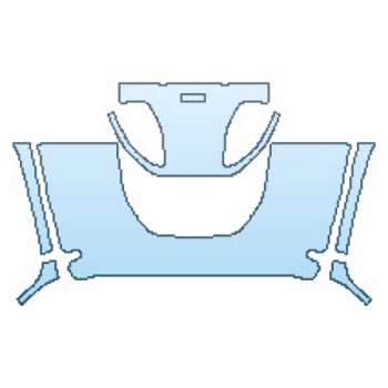 PAINT PROTECTION KIT - 2017 JEEP WRANGLER UNLIMITED SMOKY MOUNTAIN HOOD (30 INCH WRAPPED EDGES ) - PRECUT PPF CLEAR BRA WRAP