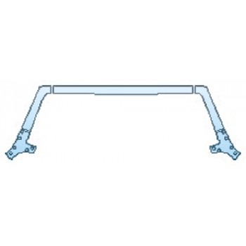 PAINT PROTECTION KIT - 2017 JEEP WRANGLER UNLIMITED SMOKY MOUNTAIN ROOF A-PILLARS - PRECUT PPF CLEAR BRA WRAP