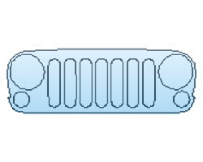 PAINT PROTECTION KIT - 2017 JEEP WRANGLER WILLYS WHEELER GRILLE - PRECUT PPF CLEAR BRA WRAP