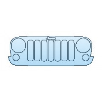 PAINT PROTECTION KIT - 2017 JEEP WRANGLER WINTER HOOD (WRAPPED EDGES) - PRECUT PPF CLEAR BRA WRAP