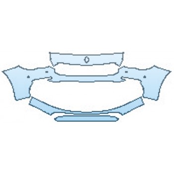 Precut PPF Kit – Clear Bra Paint Protection Film PAINT PROTECTION KIT - 2017 MASERATI QUATTROPORTE GTS GRANLUSSO BUMPER WITH SENSORS - PRECUT PPF CLEAR BRA WRAP