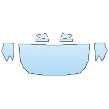 PAINT PROTECTION KIT - 2017 MASERATI QUATTROPORTE GTS GRANSPORT HOOD (30 INCH) FENDERS MIRRORS - PRECUT PPF CLEAR BRA WRAP