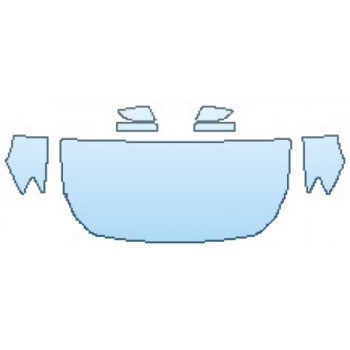 Precut PPF Kit – Clear Bra Paint Protection Film PAINT PROTECTION KIT - 2017 MASERATI QUATTROPORTE GTS GRANSPORT HOOD (30 INCH WRAPPED EDGES) FENDERS MIRRORS - PRECUT PPF CLEAR BRA WRAP