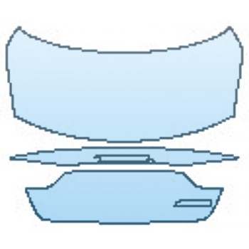 PAINT PROTECTION KIT - 2017 MASERATI QUATTROPORTE GTS GRANSPORT FULL TRUNK WITHOUT GTS BADGE - PRECUT PPF CLEAR BRA WRAP