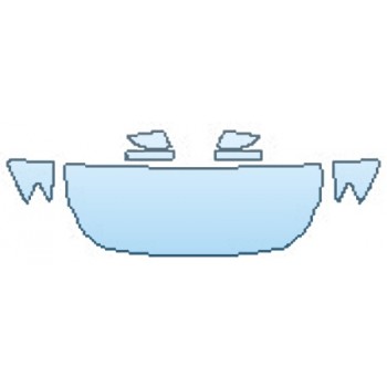 PAINT PROTECTION KIT - 2017 MASERATI QUATTROPORTE S BASE HOOD (24 INCH WRAPPED EDGES) FENDERS MIRRORS - PRECUT PPF CLEAR BRA WRAP